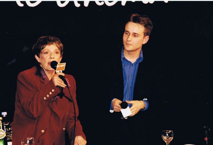 Animateur événement Festival du Film de Paris avec Jeanne Moreau en 1998, encore un moment magique avec une si grande artiste