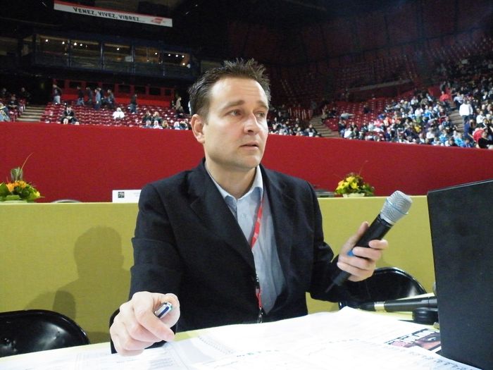 Speaker pour la Fédération Française de Judo en 2010 à Bercy Tournoi de Paris