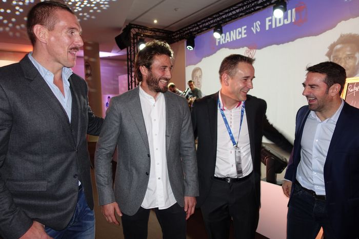Animateur événementiel avec Imanol Harinordoquy, Maxime Médard et Julien Candelon match France-Fidji Tournée d'Automne samedi 24 novembre 2018 au Stade de France